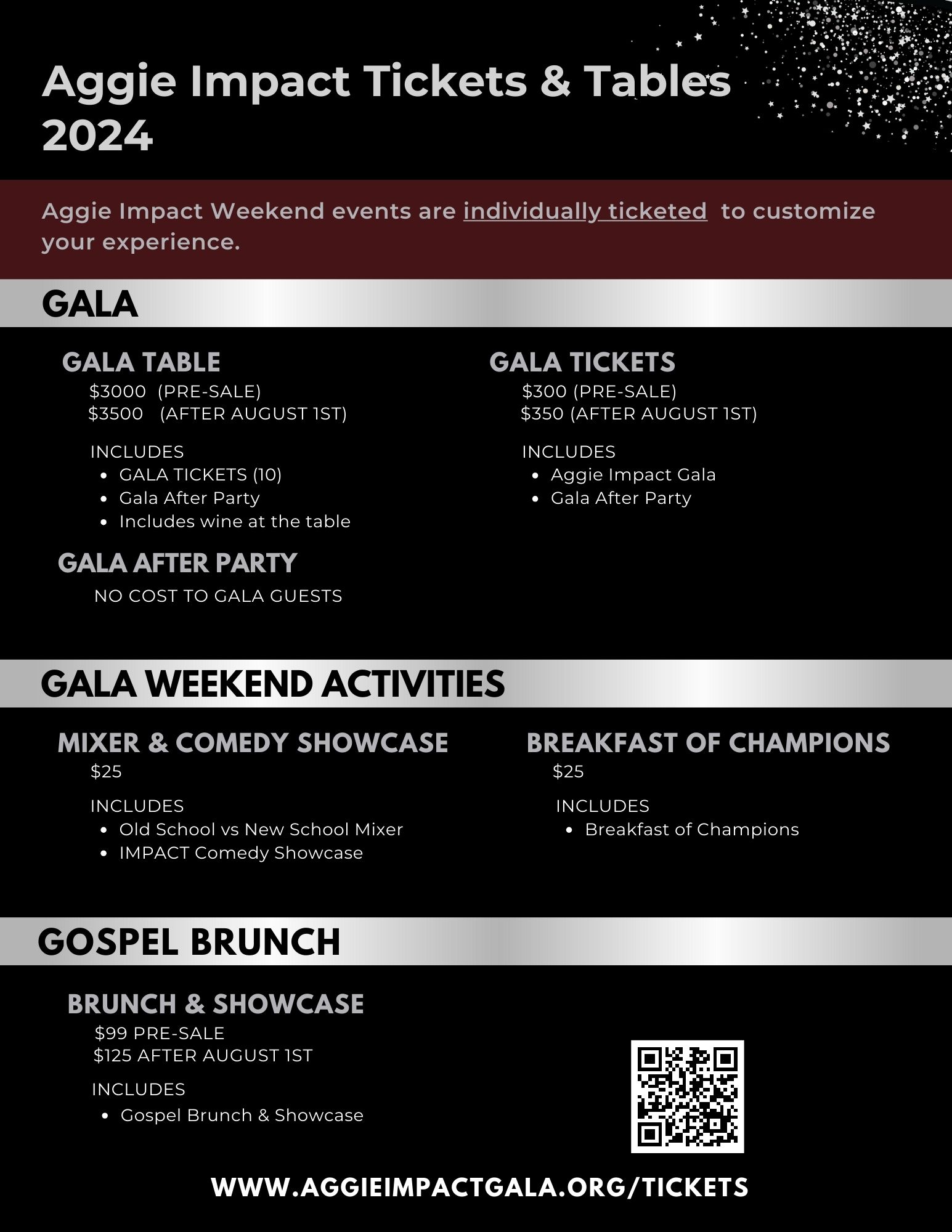 2024 Gala TIckets & Tables